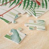 ヴィンテージ熱帯鳥とヤシ離れ類 ジグソーパズル (側面)