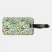 ヴィンテージ熱帯鳥とヤシ離れ類 ラゲッジタグ (裏面横)