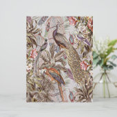 ヴィンテージ熱帯鳥の折り紙紙 (スタンド正面)