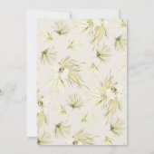 ヴィンテージ熱帯《キリスト教》洗礼式や命名式式とパーティー 招待状 (裏面)