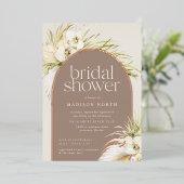 ヴィンテージ熱帯 |ブライダルシャワーフォイル招待状 箔招待状 (立ち正面)