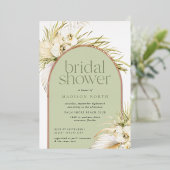 ヴィンテージ熱帯 |ブライダルシャワーフォイル招待状 箔招待状 (立ち正面)