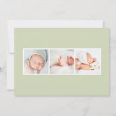 ヴィンテージ熱帯 |ボホフローラ誕生 案内状 (裏面)