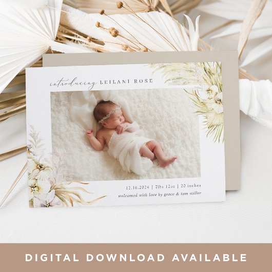 ヴィンテージ熱帯 |ボホフローラ誕生 案内状