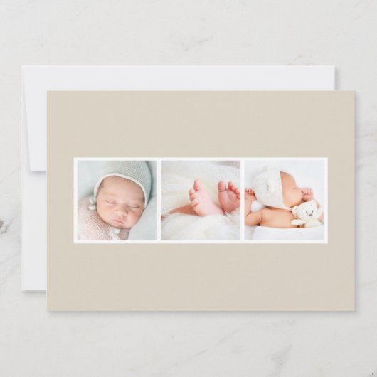 ヴィンテージ熱帯 |ボホフローラ誕生 案内状 (裏面)