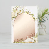 ヴィンテージ熱帯 |リハーサルディナー 箔招待状 (立ち正面)