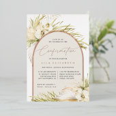 ヴィンテージ熱帯 |確認 箔招待状 (立ち正面)