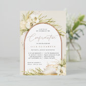 ヴィンテージ熱帯 |確認 箔招待状 (立ち正面)