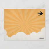 ヴィンテージ熱気球ありがとう結婚さん ポストカード (裏面)