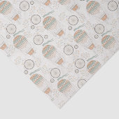 ヴィンテージ熱気球と白い三輪車 薄葉紙 (詳細)