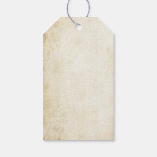 ヴィンテージ熱気球のコレク結婚ション ギフトタグ (裏面)