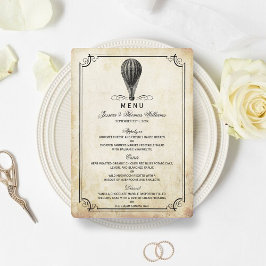 ヴィンテージ熱気球のコレク結婚ション メニュー
