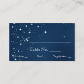 ヴィンテージ熱気球の夜結婚座席表 プレイスカード (正面)