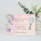 ヴィンテージ熱気球ウェディングRSVP 出欠カード (スタンド正面)