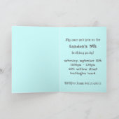 ヴィンテージ熱気球パイロット誕生日パーティー 招待状 (内部)