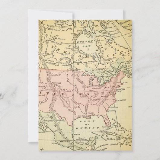 ヴィンテージ熱気球ブライダルシャワー招待 招待状 (裏面)