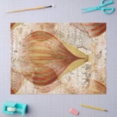 ヴィンテージ熱気球マップデコページティッシュペーパー 薄葉紙 (クラフト)