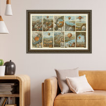 ヴィンテージ熱気球収集カードパターン