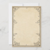 ヴィンテージ熱気球婚約パーティ招待状 招待状 (裏面)