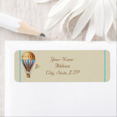 ヴィンテージ熱気球差出人住所 ラベル (インサイチュ)
