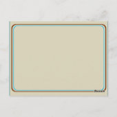 ヴィンテージ熱気球結婚のテーブル番号 ポストカード (裏面)