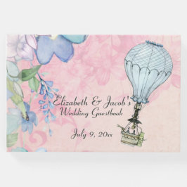 ヴィンテージ熱気球結婚の ゲストブック