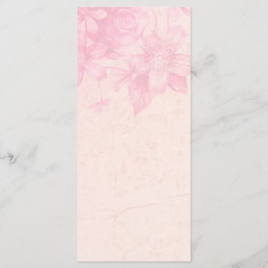 ヴィンテージ熱気球結婚の メニュー (裏面)