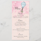 ヴィンテージ熱気球結婚の メニュー (正面)