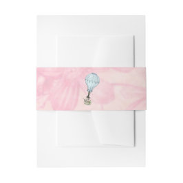 ヴィンテージ熱気球結婚の 招待状ベリーバンド