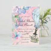 ヴィンテージ熱気球結婚の 招待状 (スタンド正面)