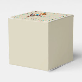 ヴィンテージ熱気球結婚式の引き出物箱 フェイバーボックス