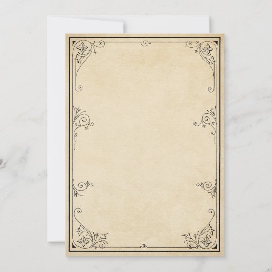 ヴィンテージ熱気球結婚式招待状 招待状 (裏面)