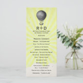 ヴィンテージ熱気球結婚式 プログラム (スタンド正面)