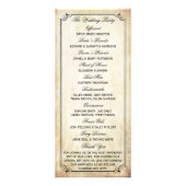 ヴィンテージ熱気球結婚式 プログラム (裏面)