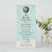 ヴィンテージ熱気球結婚式 プログラム (スタンド正面)