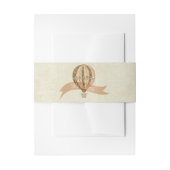 ヴィンテージ熱気球結婚腹バンド 招待状ベリーバンド (正面例)