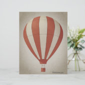 ヴィンテージ熱気球赤白スクラップブック紙 (スタンド正面)