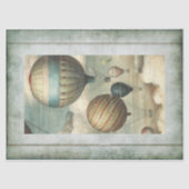 ヴィンテージ熱気球2デコページティッシュペーパー 薄葉紙 (正面)