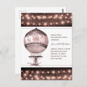 ヴィンテージ熱気球50th誕生日パーティー ポストカード (正面/裏面)