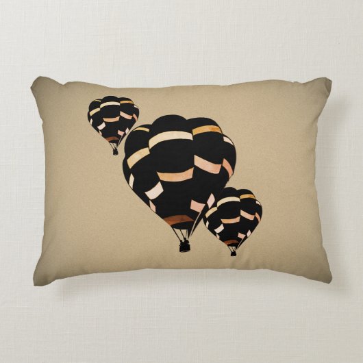 ヴィンテージ熱気球 アクセントクッション (正面)