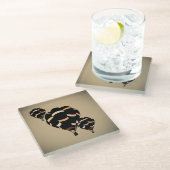 ヴィンテージ熱気球 ガラスコースター (アングル)