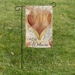 ヴィンテージ熱気球 ガーデンフラッグ