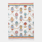 ヴィンテージ熱気球 キッチンタオル (縦)