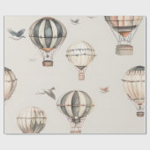 ヴィンテージ熱気球 ラッピングペーパー (フラット)