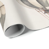 ヴィンテージ熱気球 ラッピングペーパー (ロールコーナー)