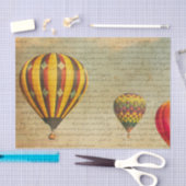 ヴィンテージ熱気球 薄葉紙 (クラフト)