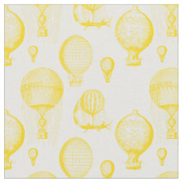 ヴィンテージ熱気球(金ゴールド) ファブリック