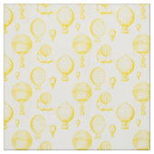 ヴィンテージ熱気球(金ゴールド) ファブリック (見本)