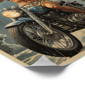 ヴィンテージ熱狂するだ ポスター (角)