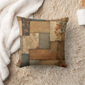 ヴィンテージ熱狂するキルトパッチワーク クッション (ブランケット)